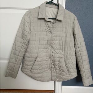 Lululemon Light Gray Puffer Jacket